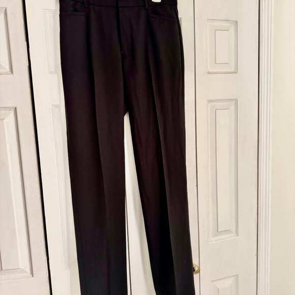 Banana Republic High-Rise Modern Straight Italian Wool Pant - Black - Picture 5 of 5